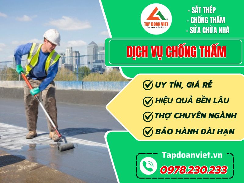Dịch vụ chống thấm tại Hà Nội siêu bền, siêu tiết kiệm 