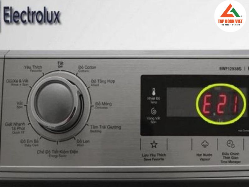 Nguyên nhân máy giặt Electrolux lỗi E21 và cách sửa 