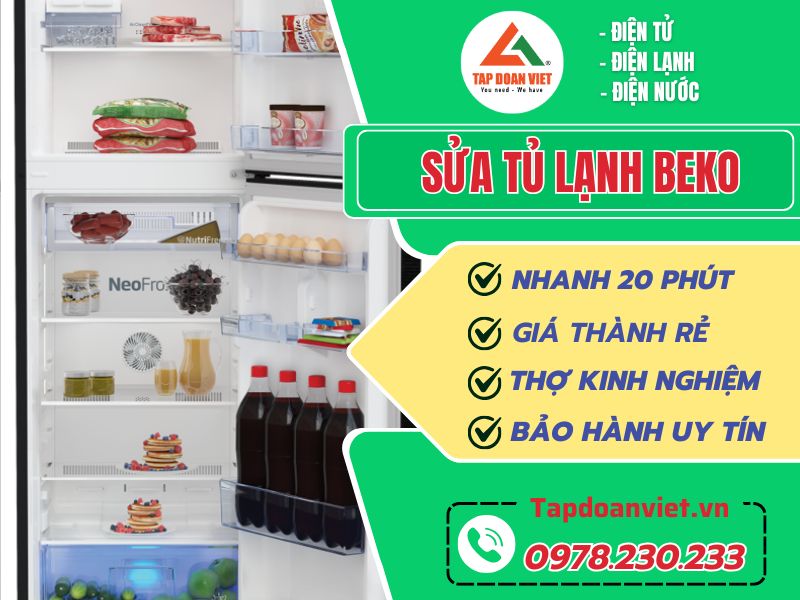 Sửa tủ lạnh Beko tại Hà Nội giá rẻ tận nơi, bảo hành trọn đời