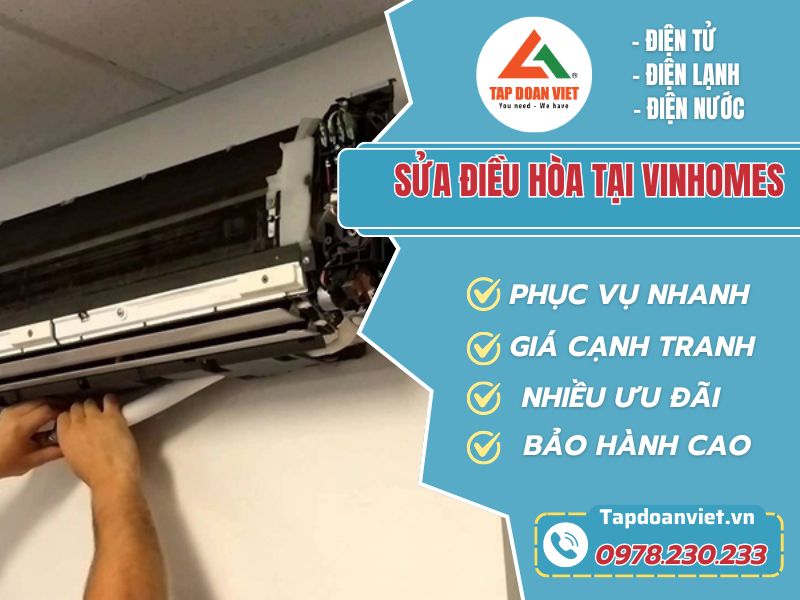 Sửa điều hoà tại Vinhomes của Tập Đoàn Việt