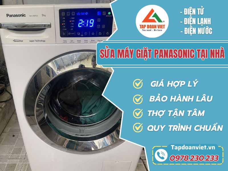 Thợ sửa máy giặt Panasonic tại nhà tay nghề giỏi 