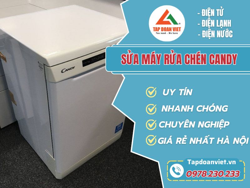 Thợ sửa máy rửa chén Candy tay nghề giỏi 