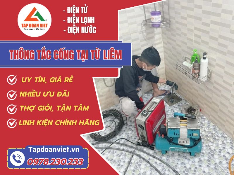 thông tắc cống tại Từ Liêm-Tập Đoàn Việt