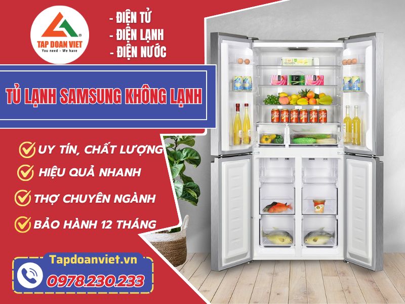 Cách sửa tủ lạnh Samsung không lạnh nhanh sau 30 phút