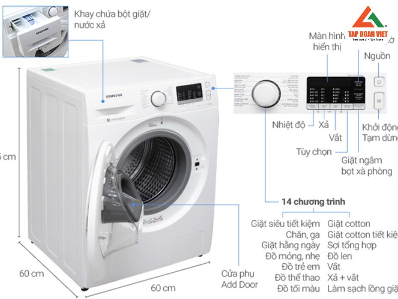 Tapdoanviet - Nhận sửa bảng mã lỗi máy giặt Samsung 