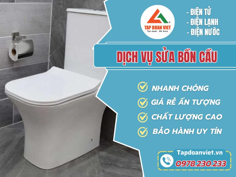 Sửa bồn cầu rỉ nước tại nhà giá rẻ, chất lượng cao