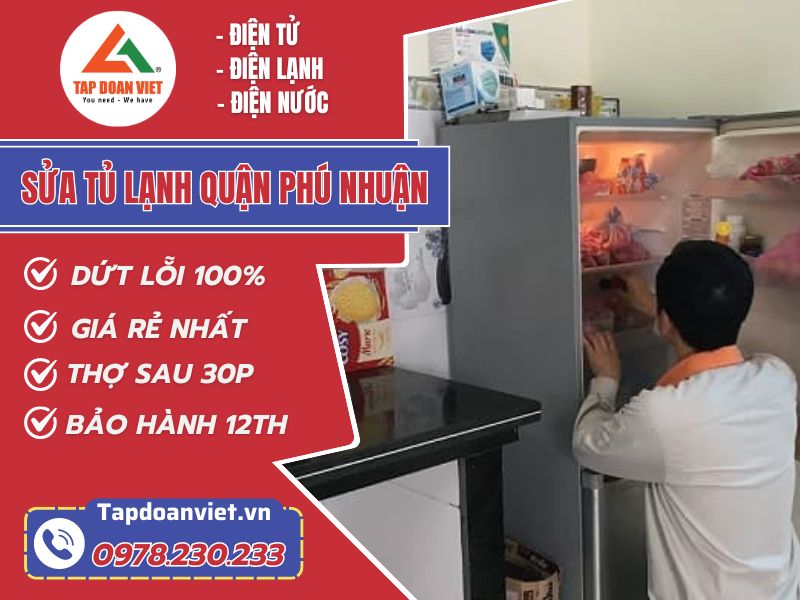 Thợ sửa tủ lạnh quận Phú Nhuận tay nghề giỏi 