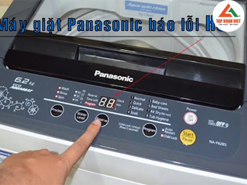 Dấu hiệu nhận biết máy giặt Panasonic báo lỗi H01