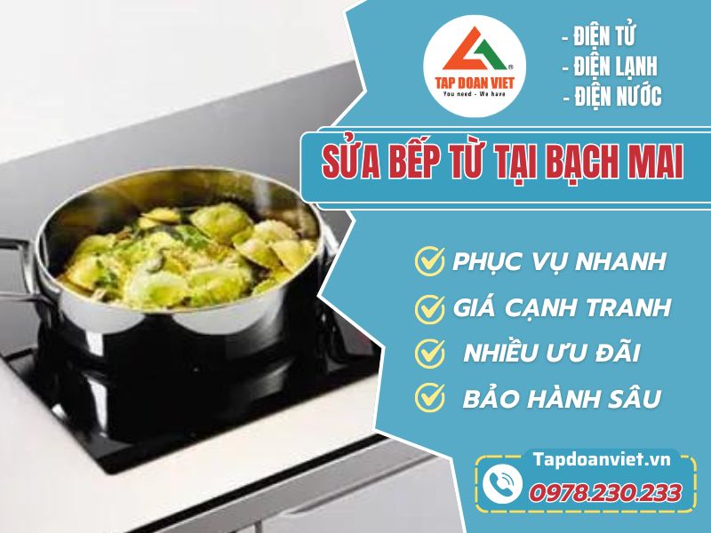 sửa bếp từ tại Bạch Mai