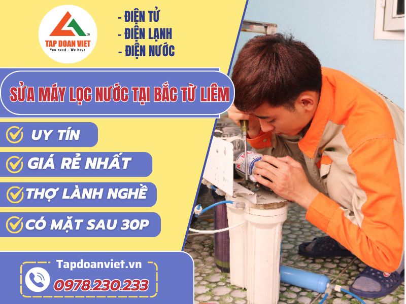 Thợ sửa máy lọc nước tại Bắc Từ Liêm tay nghề giỏi 