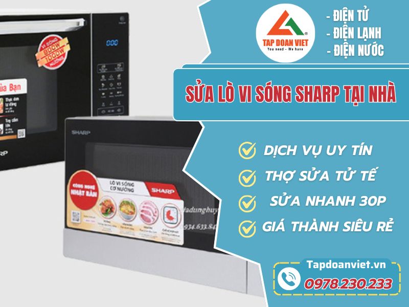 Sửa lò vi sóng Sharp tại nhà