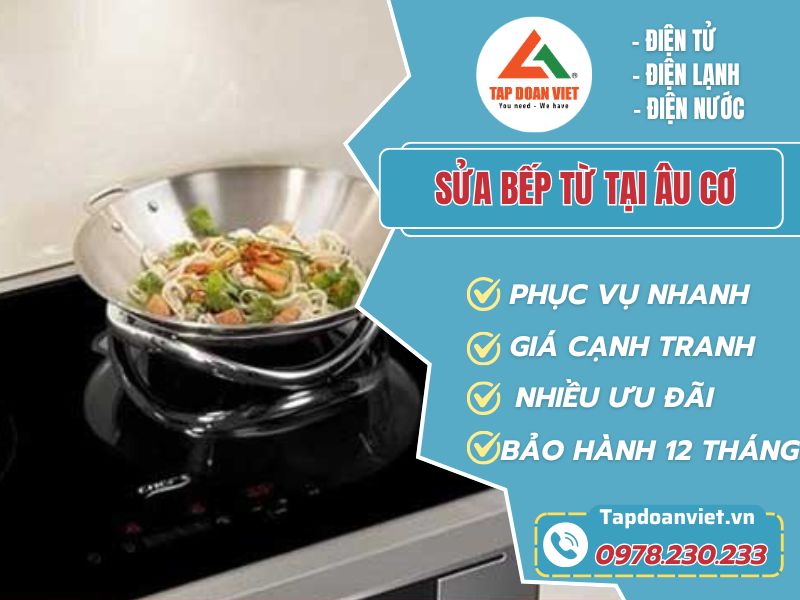 Giá cả hợp lý cho việc sửa bếp từ tại Âu Cơ