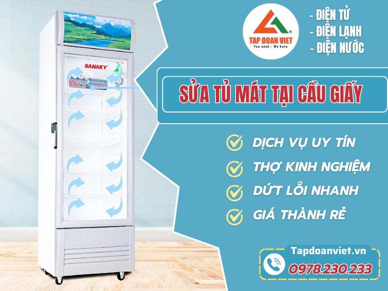 Dịch vụ sửa tủ mát tại Cầu Giấy thợ chuẩn, giá ưu đãi