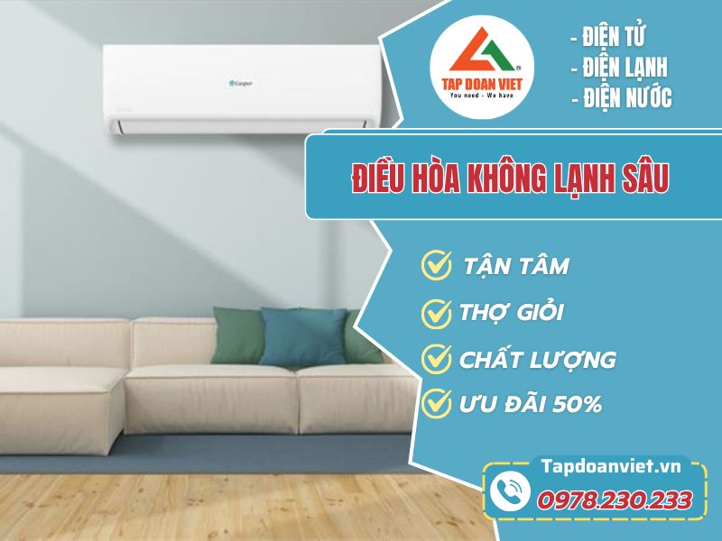 Thợ sửa điều hòa không lạnh sâu tay nghề giỏi