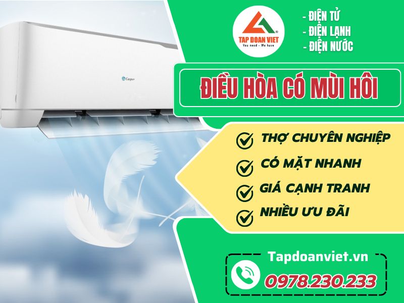 Sửa điều hòa có mùi hôi tại nhà giá rẻ