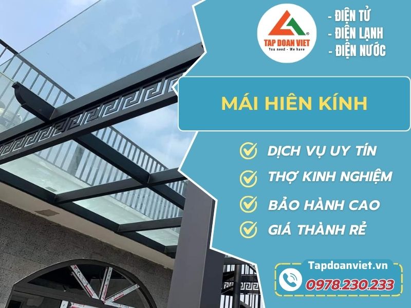 Mái hiên đẹp, giá tốt, thi công chuyên nghiệp