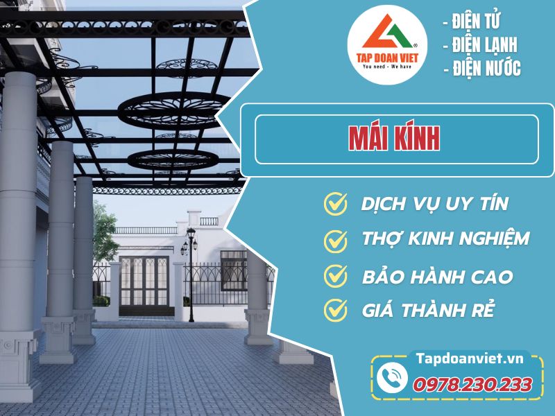 Địa chỉ thi công, lắp đặt mái kính giá rẻ