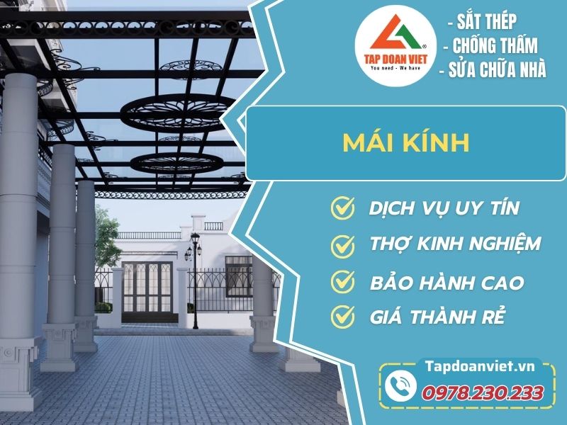 Địa chỉ thi công, lắp đặt mái kính giá rẻ