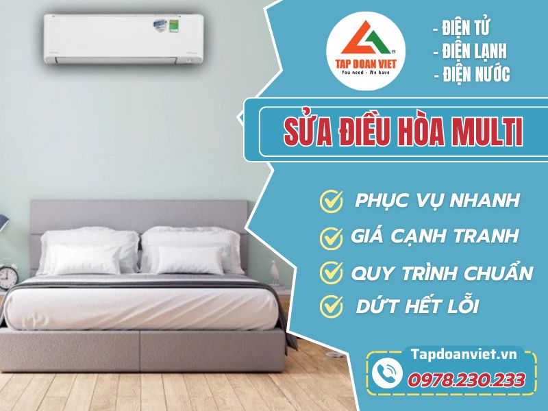 Quy trình sửa điều hòa Multi chuyên nghiệp