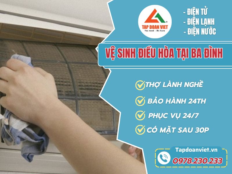 Thợ vệ sinh điều hòa tại Ba Đình giỏi, chuyên nghiệp 