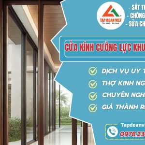 Cua Kinh Cuong Luc Khung Go Tapdoanviet