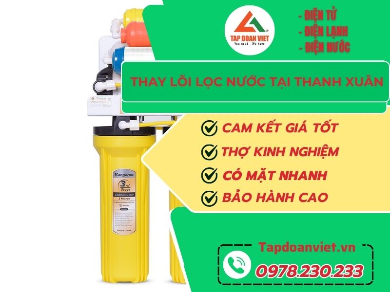 Tapdoanviet – Đơn vị thay lõi lọc nước tại Thanh Xuân chuẩn quy trình, giá ưu đãi