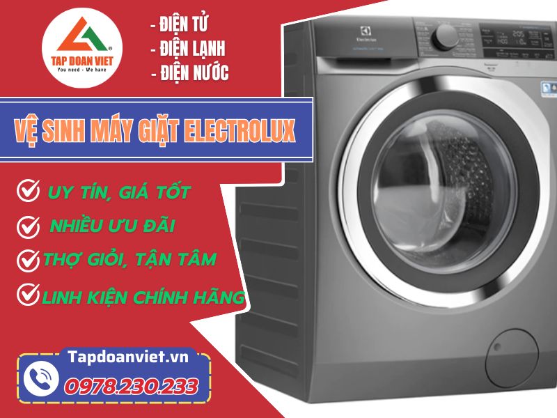 Hướng dẫn vệ sinh máy giặt Electrolux dễ làm, hiệu quả tại nhà 