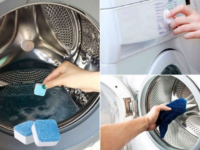 Dụng cụ cần thiết để vệ sinh máy giặt LG 