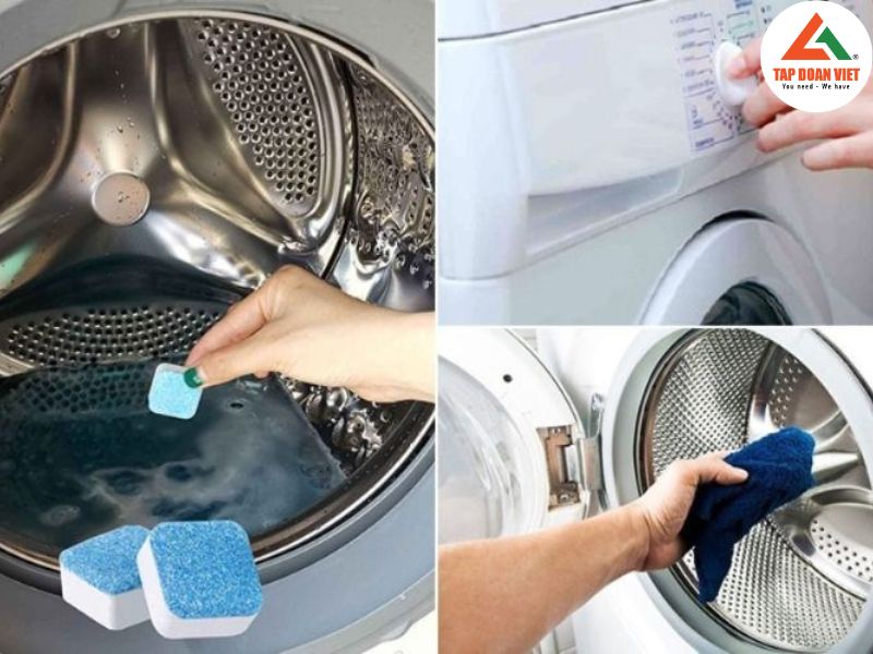 Cách vệ sinh máy giặt Sanyo cửa ngang dễ thao tác