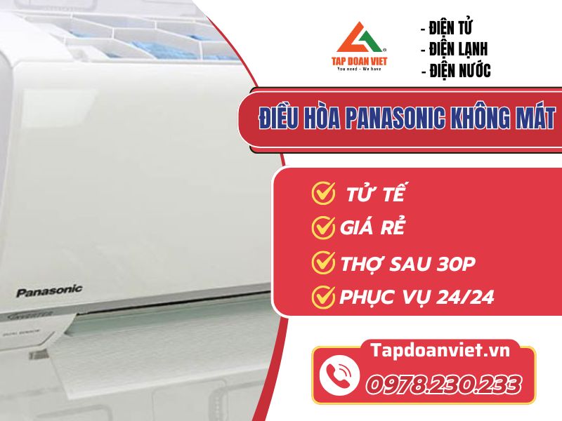 Thợ sửa điều hòa Panasonic không mát tay nghề giỏi 