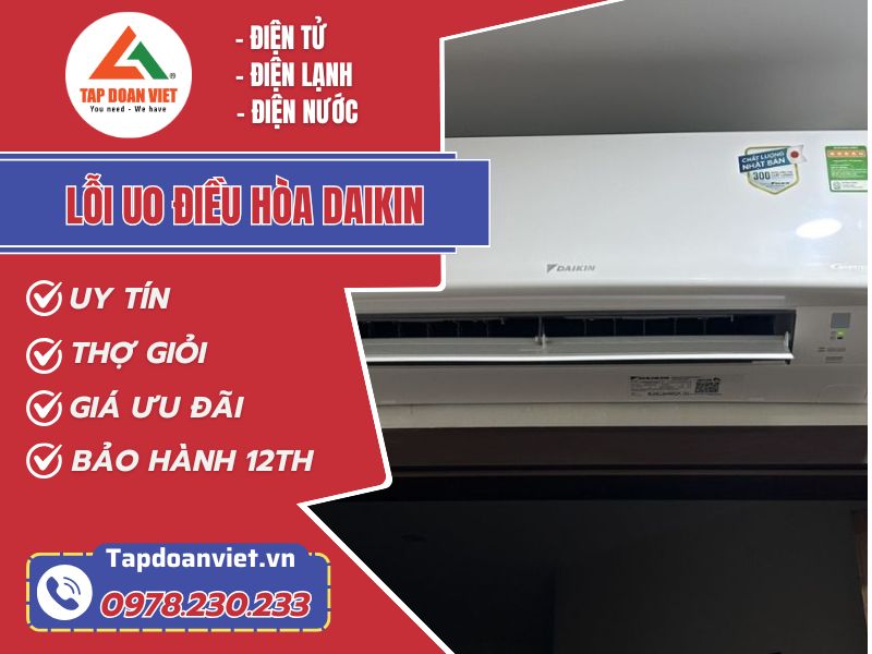 Thợ sửa lỗi U0 điều hòa Daikin tay nghề giỏi 