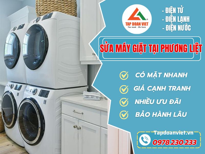 Sửa máy giặt tại Phương Liệt, Trung Liệt thợ giỏi giá tốt!