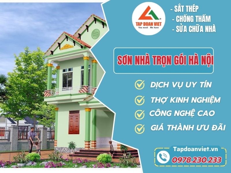 Dịch vụ sơn nhà trọn gói Hà Nội – Giải pháp hoàn hảo cho ngôi nhà bạn