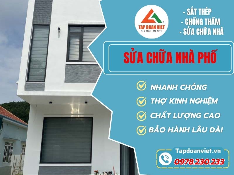 Dịch vụ sửa chữa nhà phố chuyên nghiệp tại Tapdoanviet