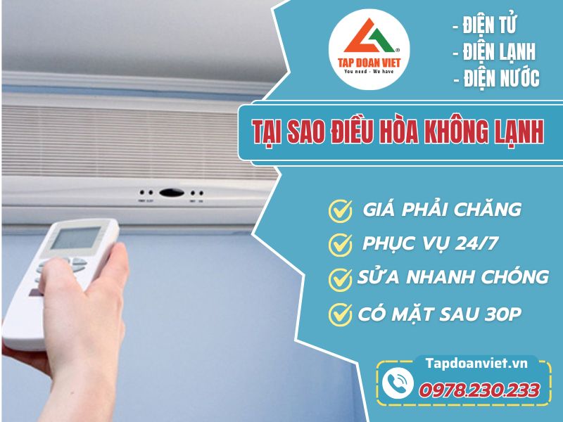 Tại sao điều hòa không lạnh? Và Cách sửa nhanh chóng 