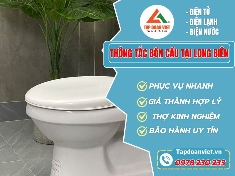 Dịch Vụ Thông Tắc Bồn Cầu Tại Long Biên – Giải Pháp Triệt Để Đến Từ Tapdoanviet