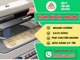 Vệ Sinh Máy Giặt Panasonic