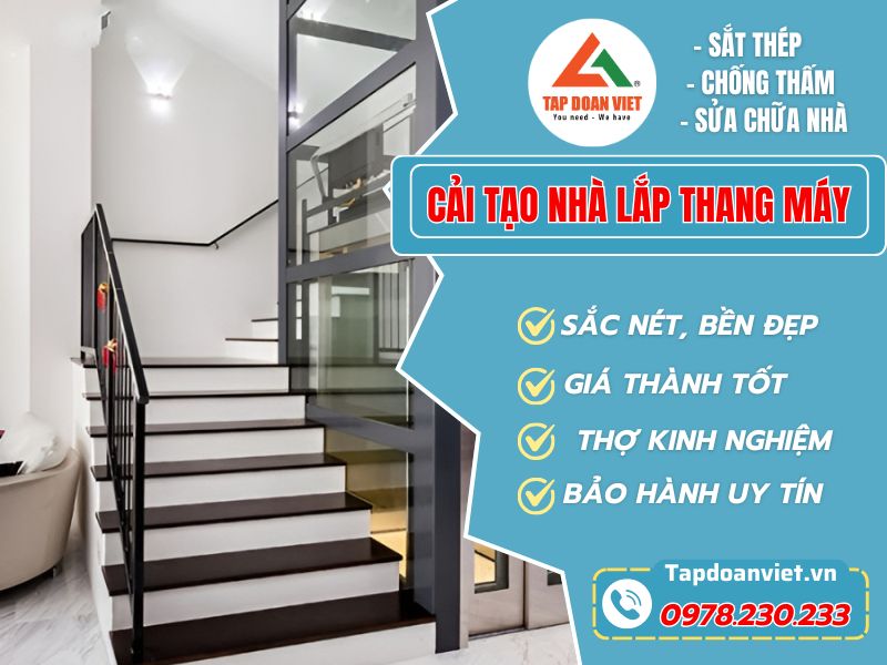 Cải Tạo Nhà Lắp Thang Máy – Giải Pháp Nâng Tầm Tiện Nghi Cùng Tapdoanviet