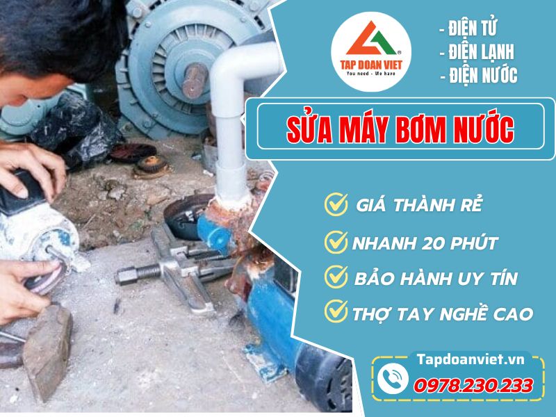 Sửa chữa máy bơm nước tại nhà