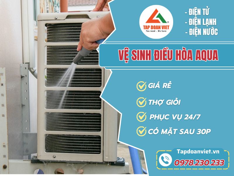 Thợ vệ sinh điều hòa Aqua tay nghề giỏi 