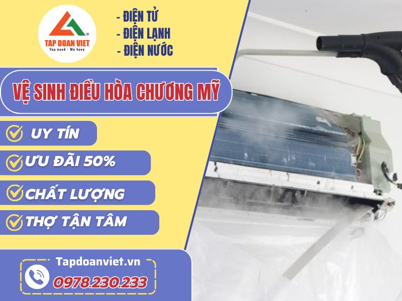 Thợ vệ sinh điều hòa Chương Mỹ tay nghề giỏi 