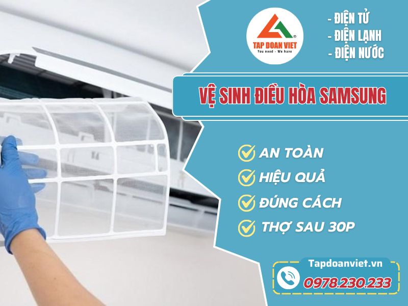 Dịch vụ vệ sinh điều hòa Samsung uy tín, giá rẻ 