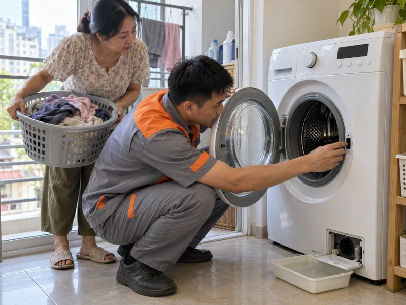 Máy giặt Electrolux bị khóa, thợ chỉ cách mở an toàn tại nhà - Tập Đoàn Việt Thợ sửa khóa cửa máy giặt Electrolux tại nhà khách