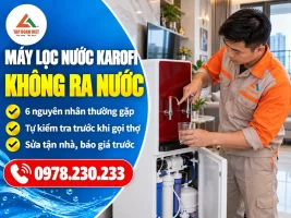 Máy lọc nước Karofi không ra nước