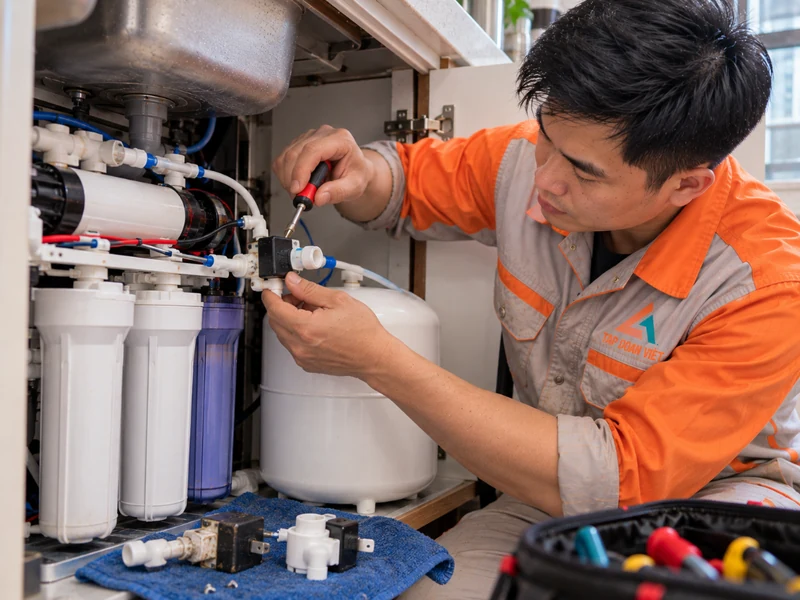 Thợ thay rơ le áp và van một chiều máy lọc nước RO ở Thanh Xuân